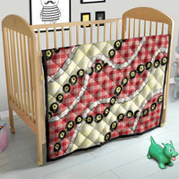 Red Palaka Hawaii Quilt Kukui Nut Pikake Lei Hawaiian Tapa Pattern - Polynesian Pride