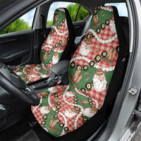 Cowboy Hawaii Mele Kalikimaka Car Seat Cover Paniolo Kukui Nut Pikake Lei Red Version - Polynesian Pride