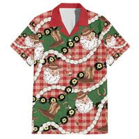 Cowboy Hawaii Mele Kalikimaka Hawaiian Shirt Paniolo Kukui Nut Pikake Lei Red Version - Polynesian Pride