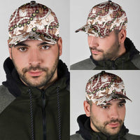 Cowboy Hawaii Mele Kalikimaka Classic Cap Paniolo Kukui Nut Pikake Lei Burgundy Version - Polynesian Pride