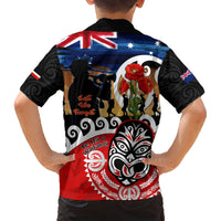 New Zealand Waitangi And ANZAC Day Hawaiian Shirt Aotearoa Maori Tiki With Last Post LT14 - Polynesian Pride