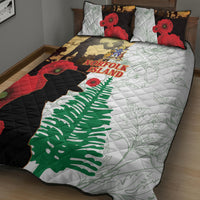 Norfolk Island ANZAC Day Quilt Bed Set Pine Tree With Poppies Lest We Forget LT14 - Polynesian Pride