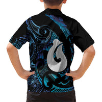 Hei Matau New Zealand Matariki Family Matching Long Sleeve Bodycon Dress and Hawaiian Shirt NZ Fish Hook Maori Art