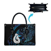 Hei Matau New Zealand Matariki Leather Bag NZ Fish Hook Maori Art LT14 - Polynesian Pride