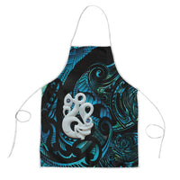 Manaia New Zealand Matariki Apron NZ Paua Shell Maori Art LT14 Turquoise - Polynesian Pride
