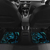 Manaia New Zealand Matariki Car Mats NZ Paua Shell Maori Art LT14 Set 2pcs - Back Turquoise - Polynesian Pride