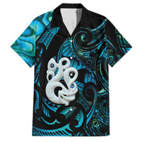 Manaia New Zealand Matariki Family Matching Off The Shoulder Long Sleeve Dress and Hawaiian Shirt NZ Paua Shell Maori Art
