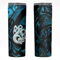 Manaia New Zealand Matariki Skinny Tumbler NZ Paua Shell Maori Art