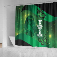 World Mental Health Awareness Month Shower Curtain Warriors Brave Strong Galaxy Vibes