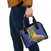 Personalised Tokelau Tokehega Day Shoulder Handbag Tokelauan Tatau Flag Color - Polynesian Pride