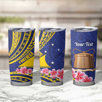 Personalised Tokelau Tokehega Day Tumbler Cup Tokelauan Tatau Flag Color - Polynesian Pride