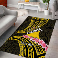 Personalised Tokelau Tokehega Day Area Rug Tokelauan Tatau Black Color - Polynesian Pride