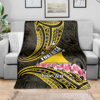 Personalised Tokelau Tokehega Day Blanket Tokelauan Tatau Black Color - Polynesian Pride