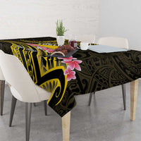 Personalised Tokelau Tokehega Day Tablecloth Tokelauan Tatau Black Color - Polynesian Pride