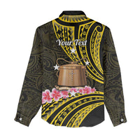 Personalised Tokelau Tokehega Day Women Casual Shirt Tokelauan Tatau Black Color - Polynesian Pride