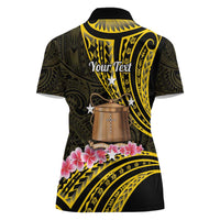 Personalised Tokelau Tokehega Day Women Polo Shirt Tokelauan Tatau Black Color - Polynesian Pride