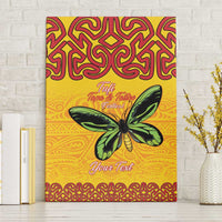 Personalised Tufi Tapa and Tattoo Festival Canvas Wall Art PNG Oro Butterfly Tapa Pattern - Polynesian Pride