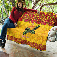 Personalised Tufi Tapa and Tattoo Festival Quilt PNG Oro Butterfly Tapa Pattern - Polynesian Pride
