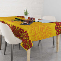 Personalised Tufi Tapa and Tattoo Festival Tablecloth PNG Oro Butterfly Tapa Pattern - Polynesian Pride