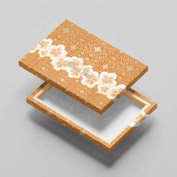 Personalised Tufi Tapa and Tattoo Festival Canvas Wall Art Oro Tapa Cloth With Plumeria - Polynesian Pride