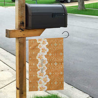 Personalised Tufi Tapa and Tattoo Festival Garden Flag Oro Tapa Cloth With Plumeria - Polynesian Pride