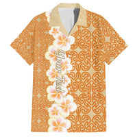 Personalised Tufi Tapa and Tattoo Festival Hawaiian Shirt Oro Tapa Cloth With Plumeria - Polynesian Pride