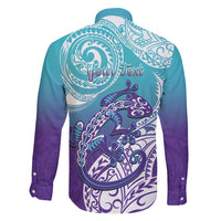 Personalised New Zealand Suicide Prevention Month Family Matching Mermaid Dress and Hawaiian Shirt You Matter NZ Fern With Maori Koru Lizard LT14 - Polynesian Pride