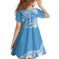 Personalised New Zealand Autism Awareness Family Matching Mermaid Dress and Hawaiian Shirt NZ Fern With Maori Koru Lizard LT14 - Polynesian Pride