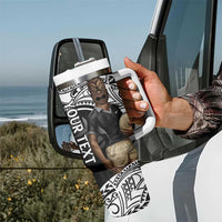 Custom New Zealand Silver Fern Rugby Tumbler With Handle 2024 Aotearoa Maori Mascot Go All Black