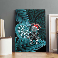 New Zealand Darts Christmas Canvas Wall Art Maori Fern Merry Dartsmas - Polynesian Pride