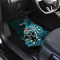 Personalised New Zealand Darts Christmas Car Mats Maori Fern Merry Dartsmas - Polynesian Pride