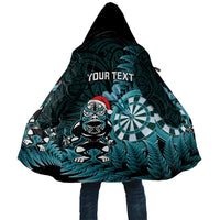 Personalised New Zealand Darts Christmas Cloak Maori Fern Merry Dartsmas - Polynesian Pride