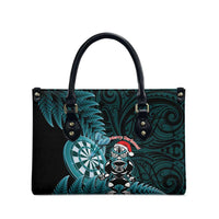 New Zealand Darts Christmas Leather Bag Maori Fern Merry Dartsmas - Polynesian Pride