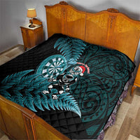 New Zealand Darts Christmas Quilt Maori Fern Merry Dartsmas - Polynesian Pride