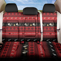 New Zealand Darts Christmas Back Car Seat Cover Merry Xmas Aotearoa Maori Red - Polynesian Pride