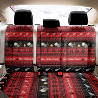 New Zealand Darts Christmas Back Car Seat Cover Merry Xmas Aotearoa Maori Red - Polynesian Pride