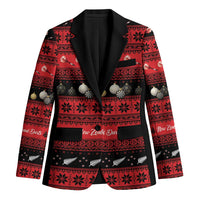 New Zealand Darts Christmas Blazer Merry Xmas Aotearoa Maori Red - Polynesian Pride