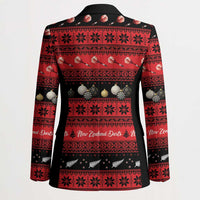 New Zealand Darts Christmas Blazer Merry Xmas Aotearoa Maori Red - Polynesian Pride