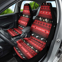 New Zealand Darts Christmas Car Seat Cover Merry Xmas Aotearoa Maori Red - Polynesian Pride