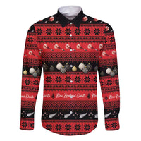 New Zealand Darts Christmas Family Matching Off Shoulder Short Dress and Hawaiian Shirt Merry Xmas Aotearoa Maori Red - Polynesian Pride