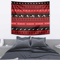 New Zealand Darts Christmas Tapestry Merry Xmas Aotearoa Maori Red - Polynesian Pride