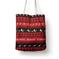 New Zealand Darts Christmas Tote Bag Merry Xmas Aotearoa Maori Red - Polynesian Pride