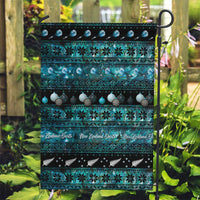 New Zealand Darts Christmas Garden Flag Merry Xmas Aotearoa Maori Paua Shell - Polynesian Pride