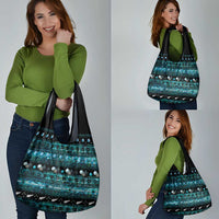 New Zealand Darts Christmas Grocery Bag Merry Xmas Aotearoa Maori Paua Shell - Polynesian Pride