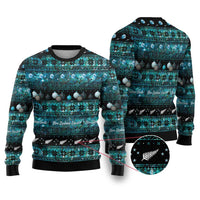 New Zealand Darts Christmas Ugly Christmas Sweater Merry Xmas Aotearoa Maori Paua Shell - Polynesian Pride