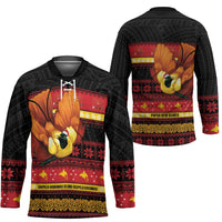 Papua New Guinea Christmas Hockey Jersey Bikpela hamamas blong dispela Krismas - Polynesian Pride