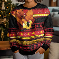 Papua New Guinea Christmas Kid Ugly Christmas Sweater Bikpela hamamas blong dispela Krismas - Polynesian Pride