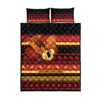 Papua New Guinea Christmas Quilt Bed Set Bikpela hamamas blong dispela Krismas - Polynesian Pride