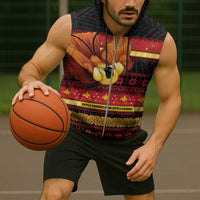 Papua New Guinea Christmas Sleeveless Zip Hoodie Bikpela hamamas blong dispela Krismas - Polynesian Pride