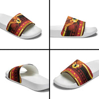 Papua New Guinea Christmas Slide Sandals Bikpela hamamas blong dispela Krismas - Polynesian Pride